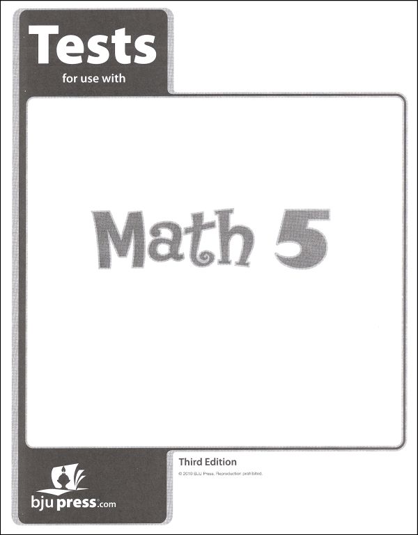 Math 5 Testpack 3ED