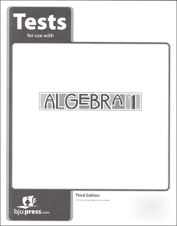 Algebra 1 Tests 3rd Edition