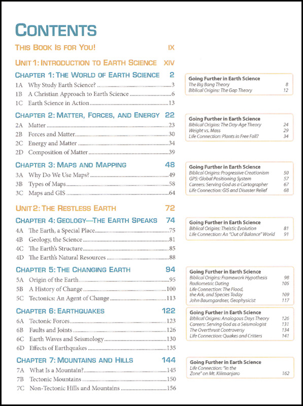 Earth Science Student 4th Edition BJU Press 9781606820704
