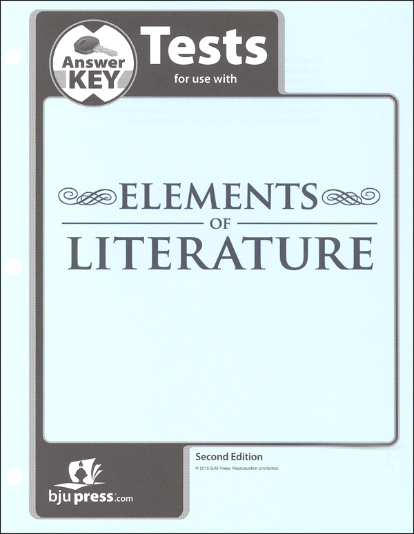 Elements of Literature Tests Answer Key 2nd Edition