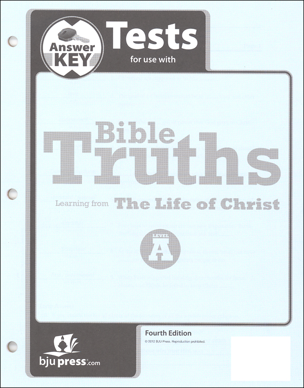 Bible Truths A Tests Answer Key 4th Edition