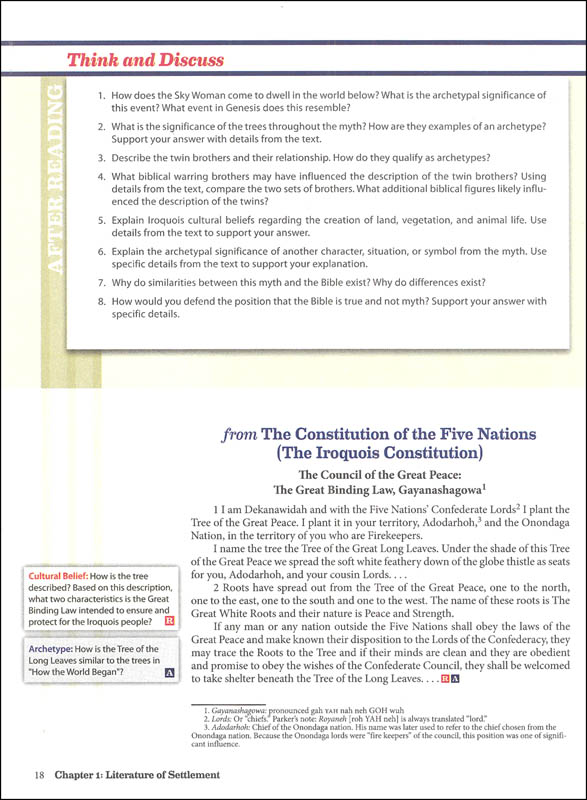 American Literature Student Text 3rd Edition BJU Press 9781606827338