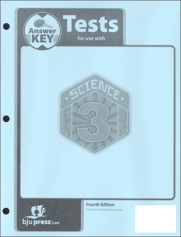 Science 3 Tests Answer Key 4th Edition