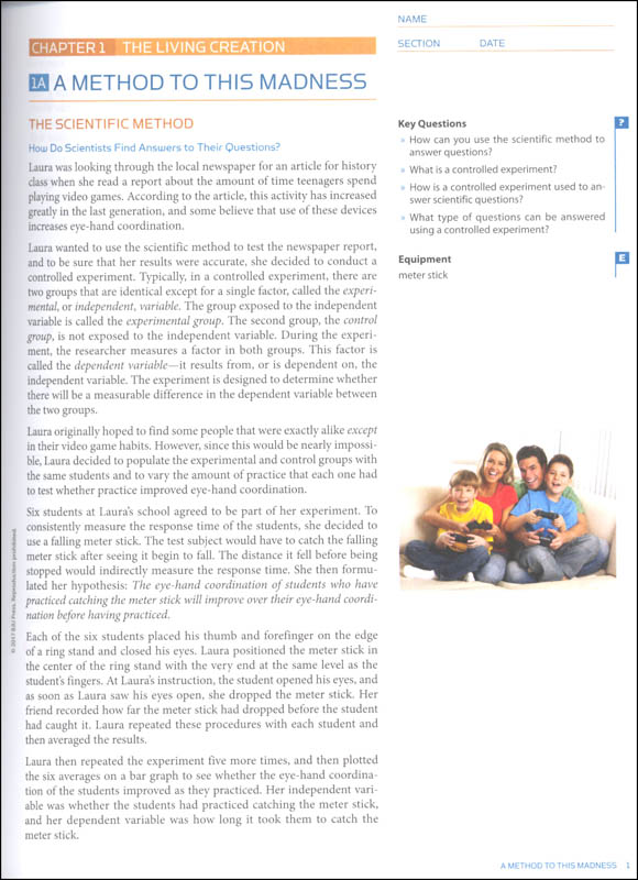 Biology Student Lab Manual 5th Edition BJU Press 9781628560237