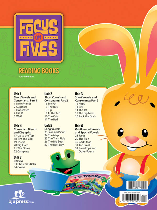 Focus on Fives Reading Books for K5 (34 books; 4th Edition)