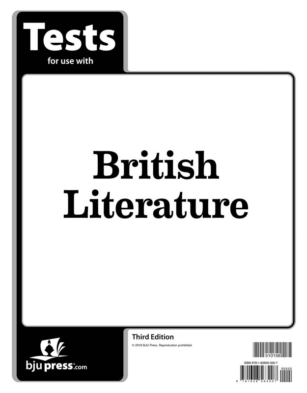 British Literature Tests 3rd Edition