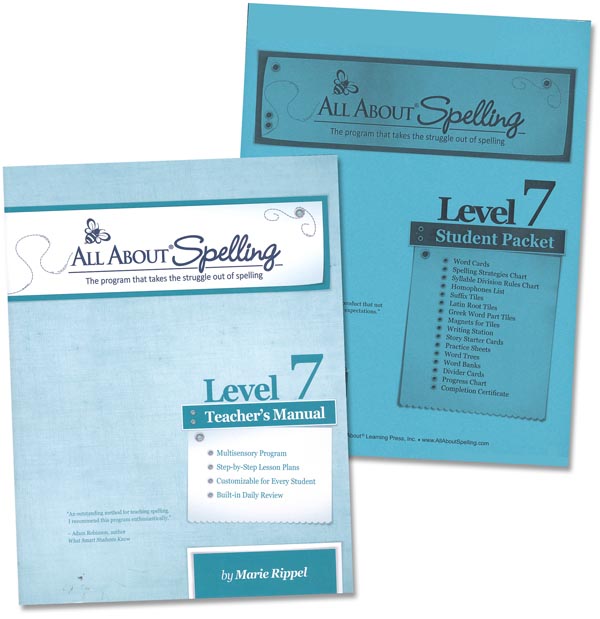 All About Spelling Level 7 Materials