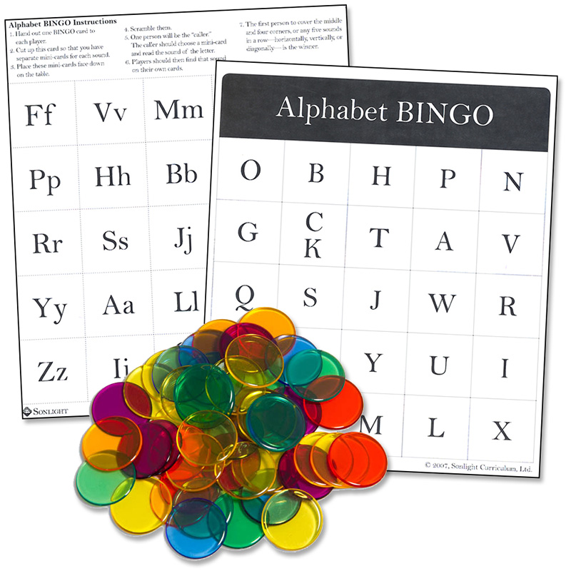 Alphabet Sounds BINGO (includes markers)