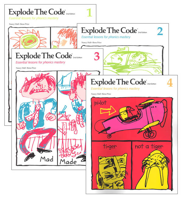 Explode the Code Books 1-4 (no 1/2s) (2nd Edition)