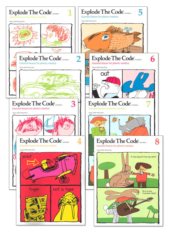 Explode the Code Books 1-8 (no 1/2s) (2nd Edition)