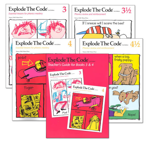 Explode The Code 3 4 including 1 2s With Teacher Guide 2nd Edition Explode The Code 3 4 including 1 2s With Teacher Guide 2nd Edition