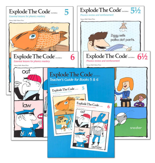 Explode the Code 5-6 (including 1/2s) with Teacher Guide (2nd Edition)