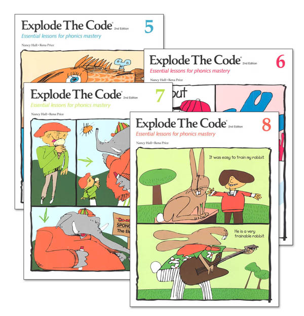 Explode the Code Books 5-8 (no 1/2s) (2nd Edition)