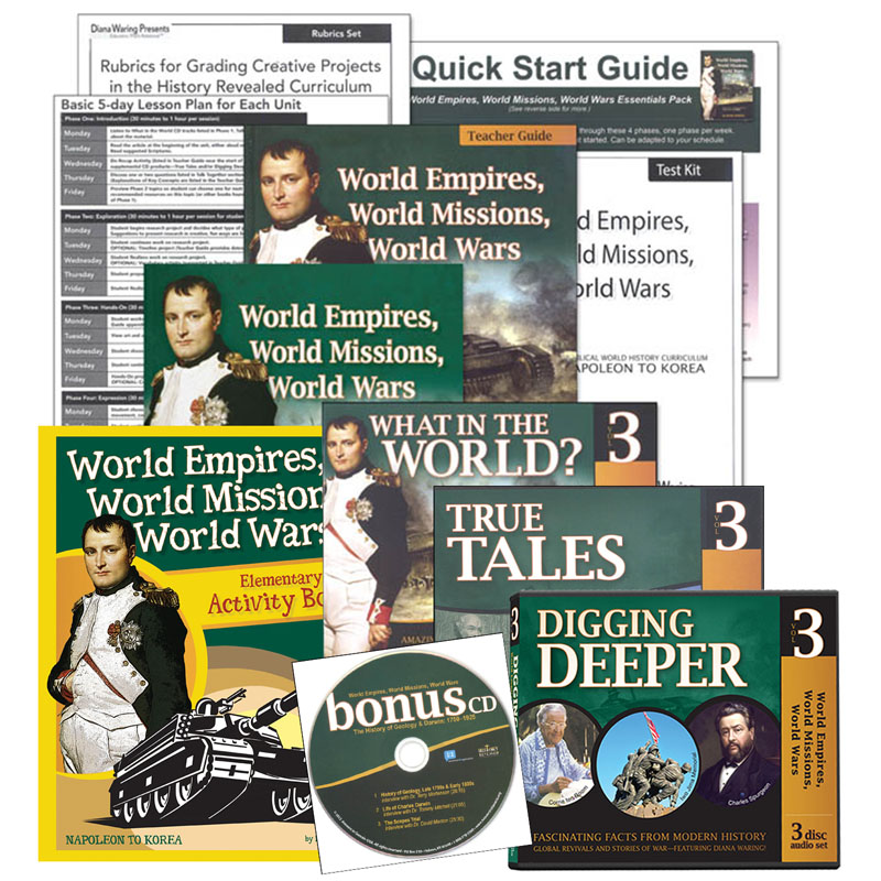 History Revealed: World Empires, World Missions, World Wars - Full Family Curriculum Pack