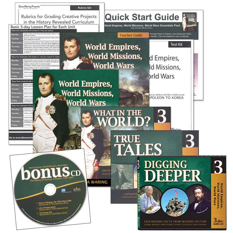 History Revealed: World Empires, World Missions, World Wars - Standard Curriculum Pack