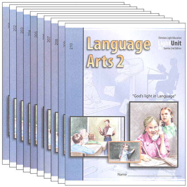 Language Arts LightUnit 201-210 Set Sunrise 2nd Edition