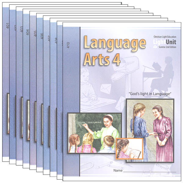 Language Arts LightUnit 401-410 Set Sunrise 2nd Edition