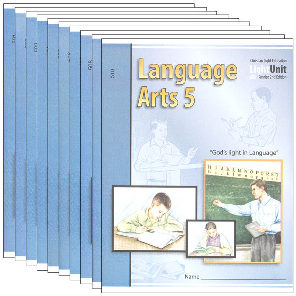 Language Arts LightUnit 501-510 Set Sunrise 2nd Edition