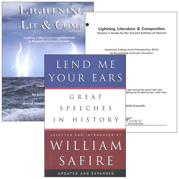 Lightning Literature & Composition Speech Package