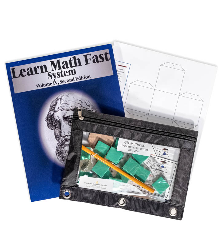 Learn Math Fast System Vol IV + Geometry Set