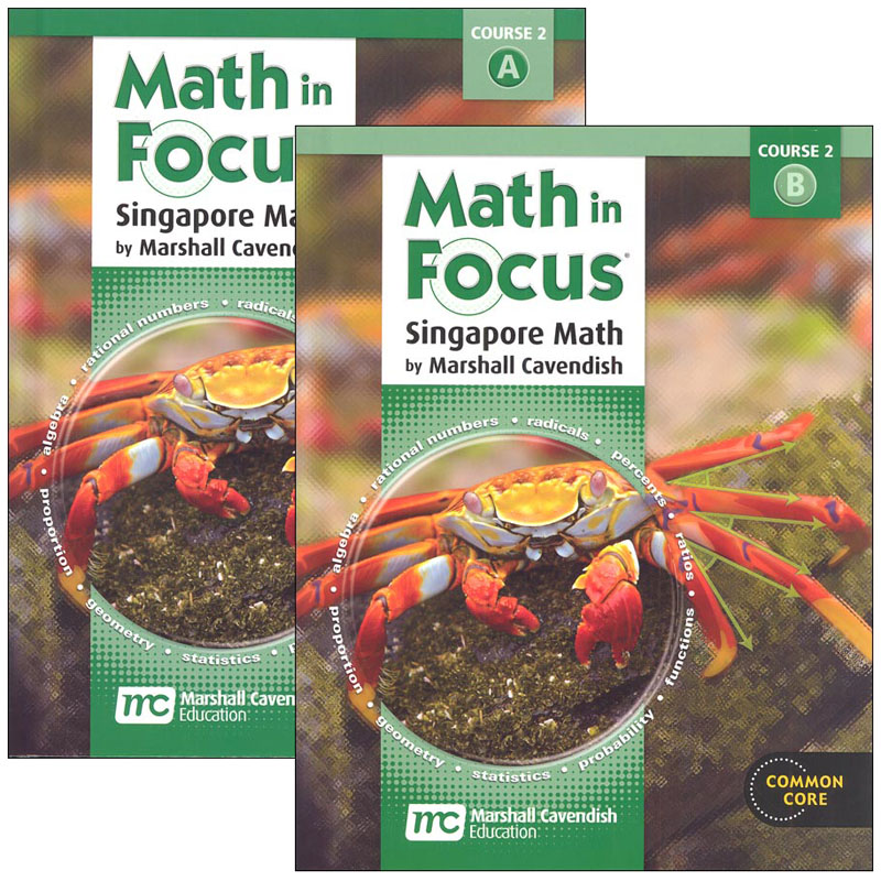 Math in Focus Course 2 Gr 7 Student Book A&B