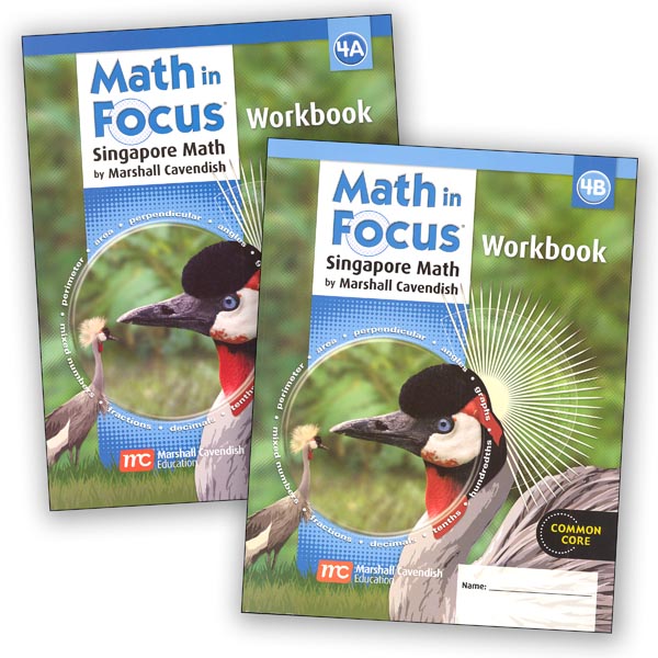 Math in Focus Grade 4 Workbook A and B Set | Marshall Cavendish