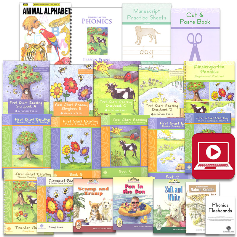 Memoria Press Kindergarten Phonics & Spelling Package