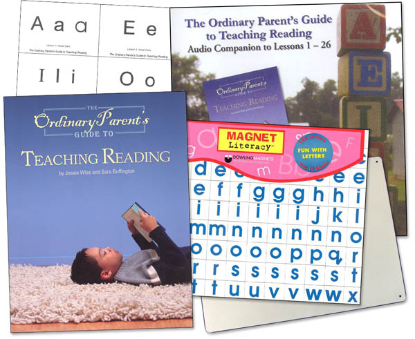 Ordinary Parent's Guide to Teaching Reading Combo Pack (Paperback Book, Audio, Flashcards, Magnet Board Set)