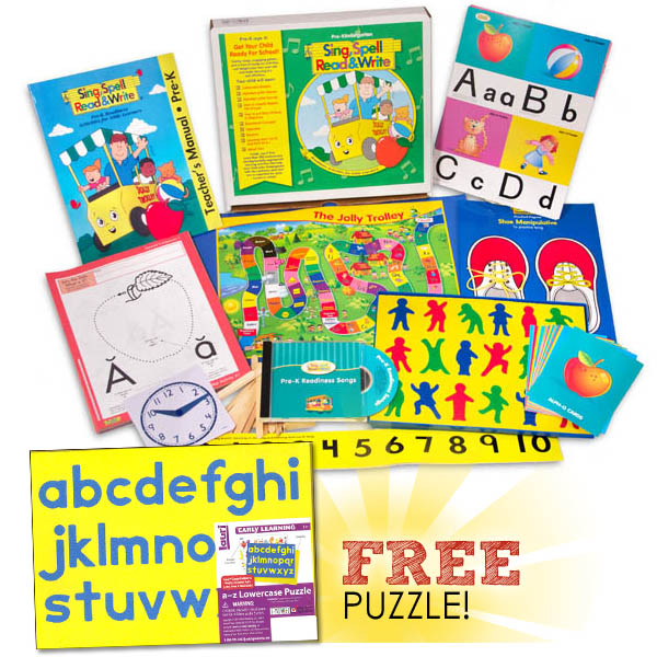 Sing, Spell, Read & Write Preschool Kit with FREE Lauri a-z lowercase ...