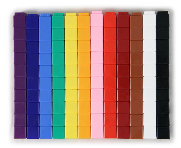 Unifix Cubes - Set of 120 (10 each/12 colors)
