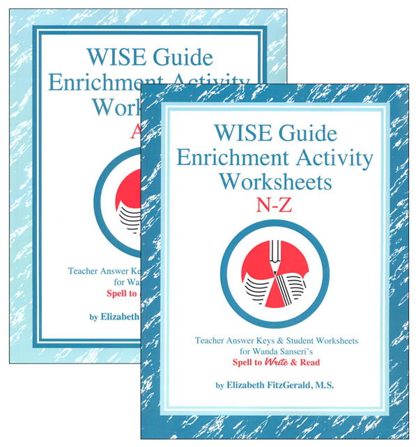 WISE Guide Enrichment Activity Worksheets A-Z Package