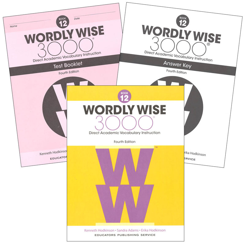 Wordly Wise 3000 4th Edition Book 12 Set