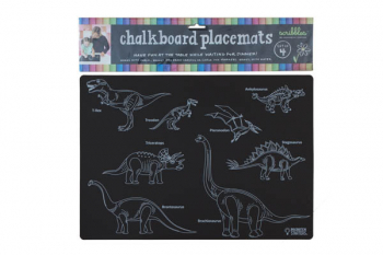 Chalkboard Learning Placemats 12"x 17" - Set of 4