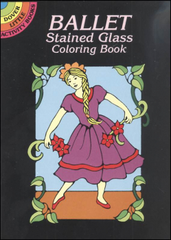 Ballet Little Stained Glass Coloring Book