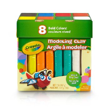 Crayola Jumbo Modeling Clay - Bold Color Assortment 8 count 2lb
