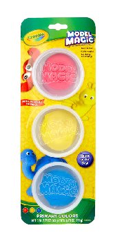 Crayola Model Magic Resealable Tubs - Primary Colors