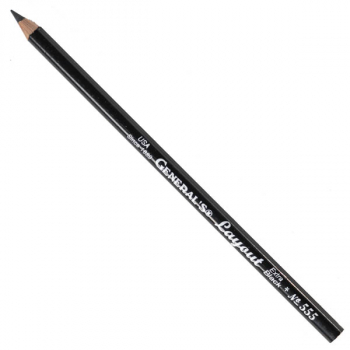 Layout Round Black Finish Graphite Drawing Pencil