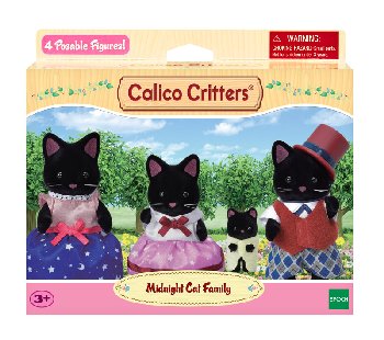 Midnight Cat Family (Calico Critters)
