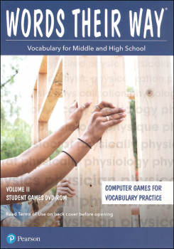 Words Their Way: Vocabulary for Middle & High School 2014 Student Games DVD-ROM Volume II