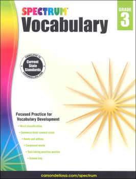 Spectrum Vocabulary 2015 Grade 3