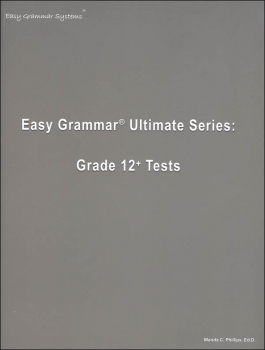 Easy Grammar Ultimate Series Grade 12 Student Tests