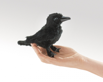 Mini Raven Finger Puppet