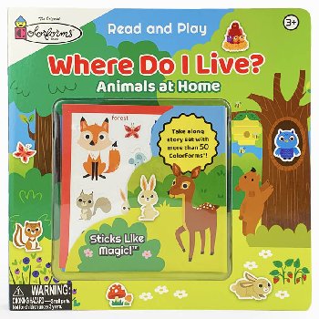 Colorforms Where Do I Live? Deluxe Board Book
