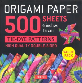 Origami Paper - 500 Sheets Tie-Dye Pattern 6"