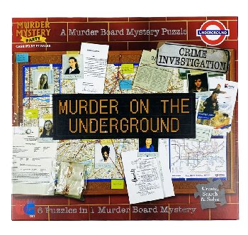 Murder Mystery Party Case File Puzzle - Murder on the Underground