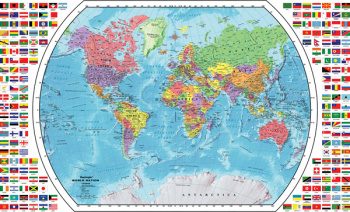 World Wall Map (33" x 49")