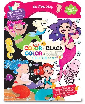 Color on Black, Color on White 2-in-1 Tote - Magical Mermaids