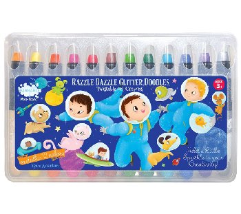 Razzle Dazzle Glitter Doodle Gel Crayons - Space Adventure