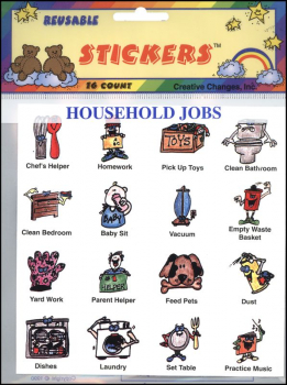 Household Jobs Stickers for Create-a-Chart