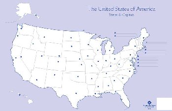 Practice Map Pad: United States